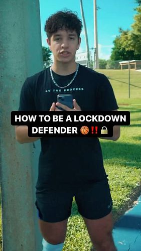 HOW TO BE A BASKETBALL LOCKDOWN DEFENDER 🔒🏀 (🎥: @coleee.png ) ft. @_viale_ 

#fyp #viral #explore #basketball #basketballdril...