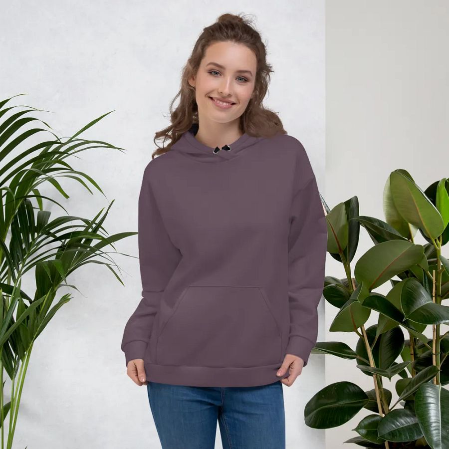 Plain Mauve Soft Summer Unisex Recycled Polyester Heavyweight Premium Hoodie by Treasure Pie product image (6)