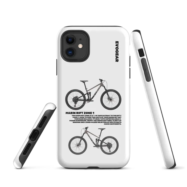 White Rift Zone 1 Grey iPhone Case product image (1)