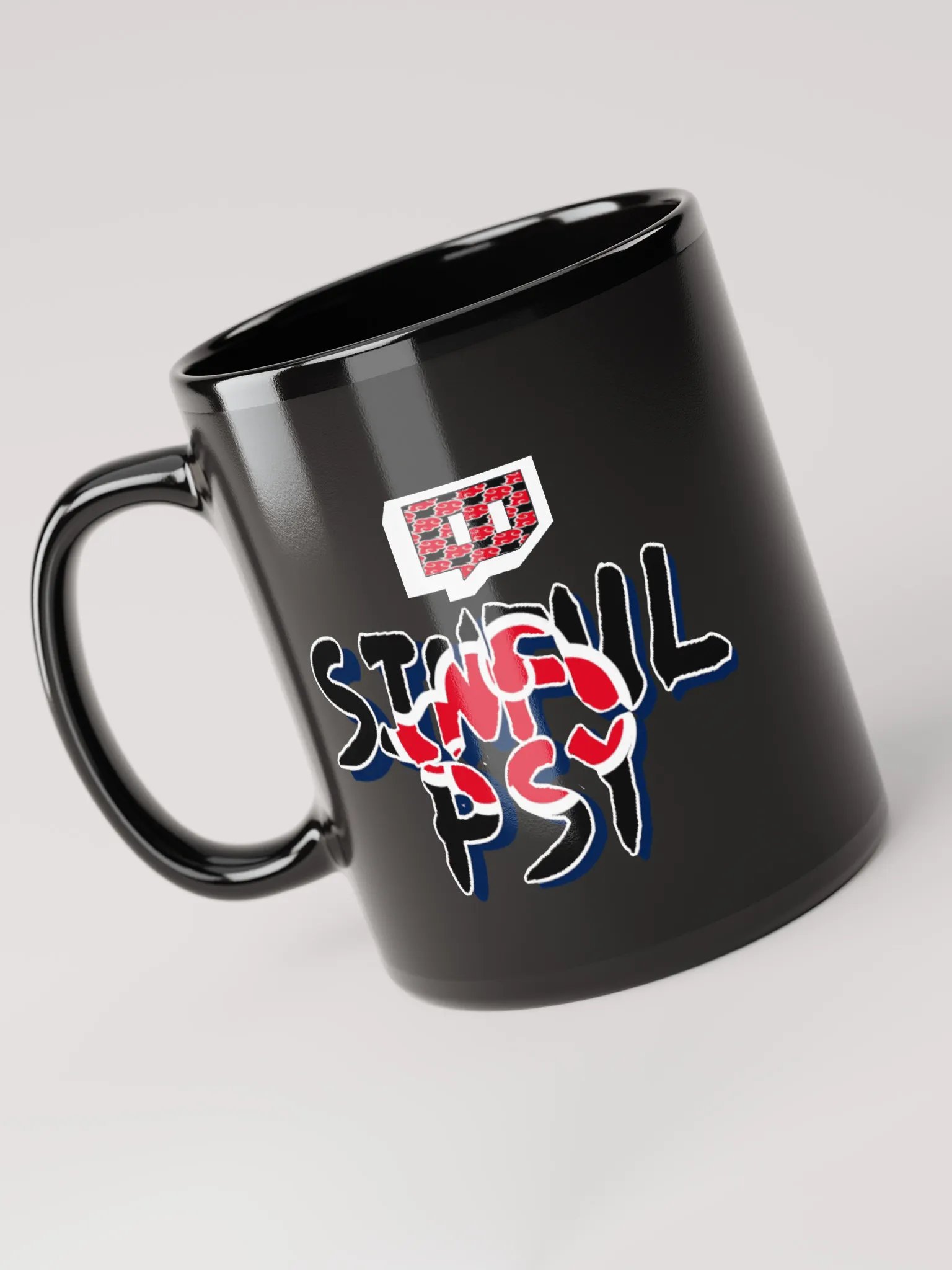 Gengar X Itachi (akatsuki) Black Glossy Mug product image (3)