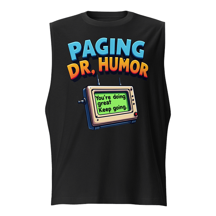 Dr. Humor Pager Muscle Tank product image (1)