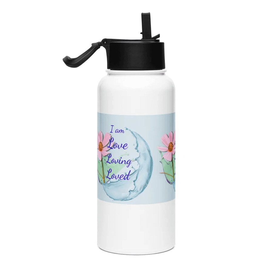 Love Loving Loved Stainless Steel Water Bottle for healthy moms dads ladies and gents product image (4)