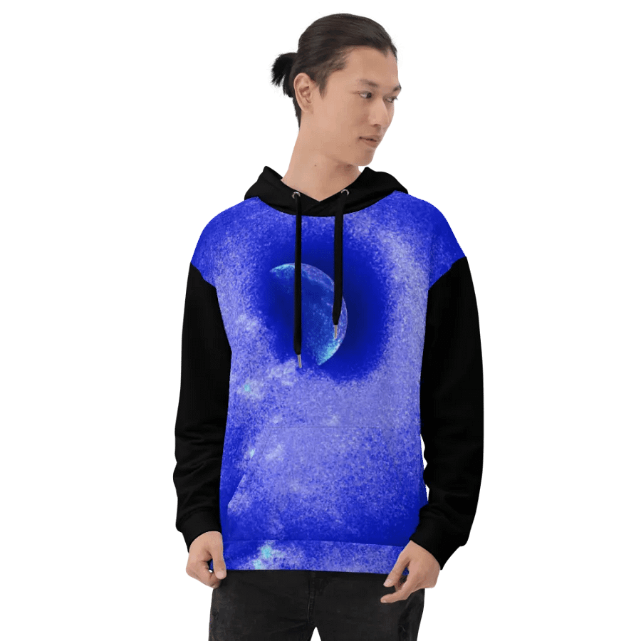 Darkest Disintegrating Moon Unisex Pull Over Hoodie product image (8)