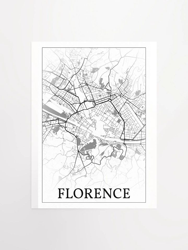 Florence, Italy, city map print product image (1)