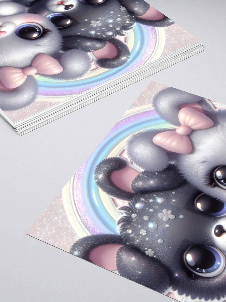 Whimsical Pup and Bunny Kiss Cut Stickers product image (11)
