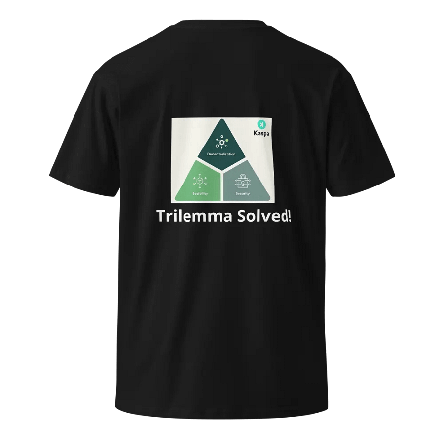 Kaspa Trilemma Solved Logo Premium Quality (unisex) product image (7)