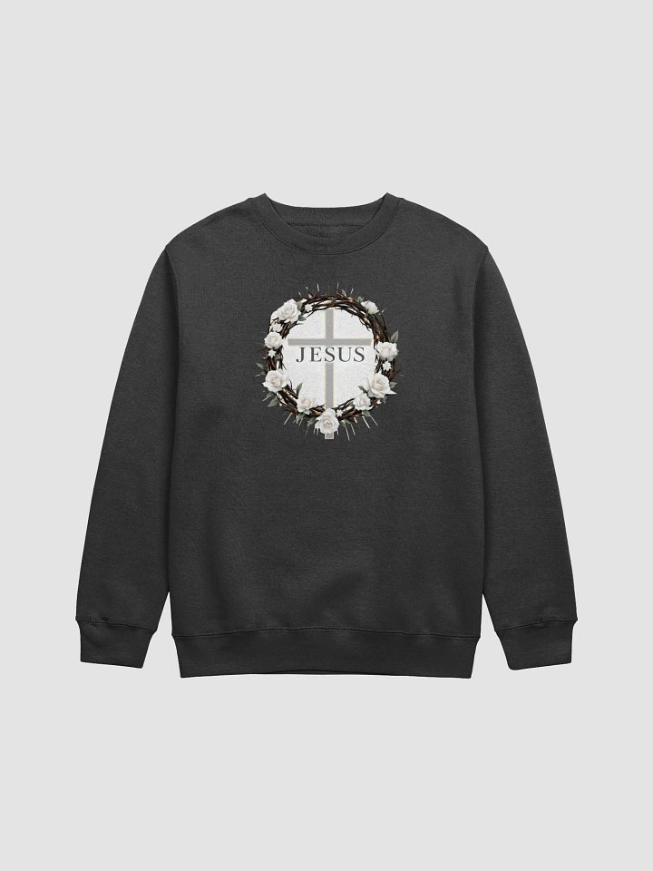 Crown of Grace Christian Premium Crewneck Sweatshirt | John 3:30 product image (5)