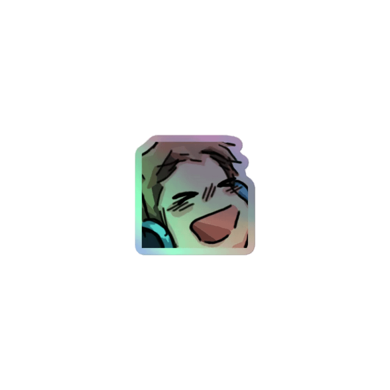 Chaabbz Lmao Holographic Emote Sticker