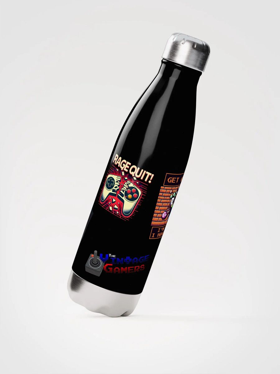 Gamer's Faux Sticker Stainless Steel Water Bottle product image (2)