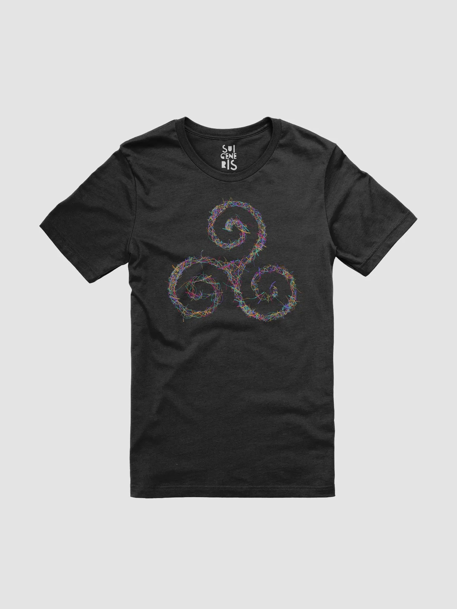 Vibrant Triskelion Tee | Celtic Sacred Geometry Art product image (1)