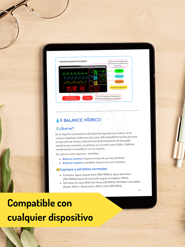 Guía Práctica de Constantes Vitales para TCAE (+ Planificador de Estudio) | PDF Imprimible product image (2)