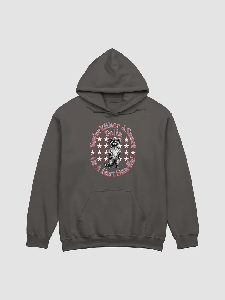 Youre Either A Smart Fella Or A Fart Smella Raccoon Wild West Hoodie product image (3)