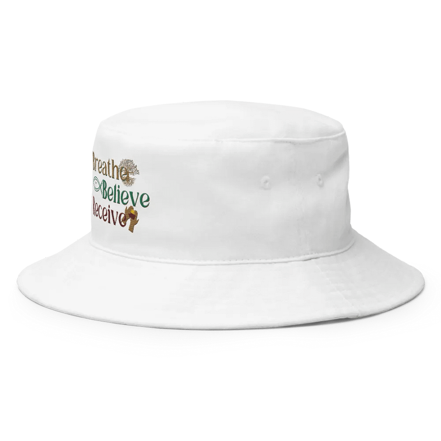 Breathe Believe Receive Big Accessories Bucket Hat, Inspirational Motivational, Self-Affirmation, Positive Vibes, Gift Idea product image (10)