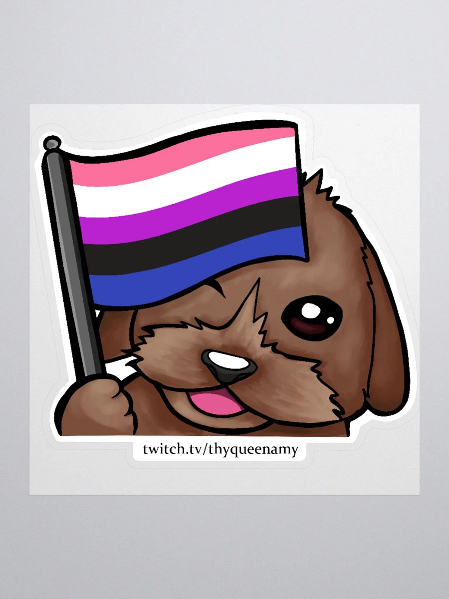 Genderfluid Pride Pablo Sticker product image (1)