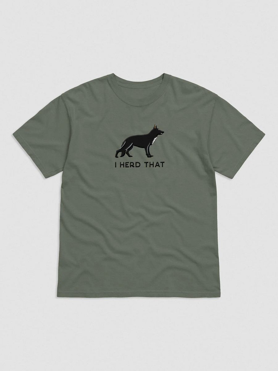 I Herd That T-Shirt(Embroidered) of a German Shepherd(Black) product image (4)