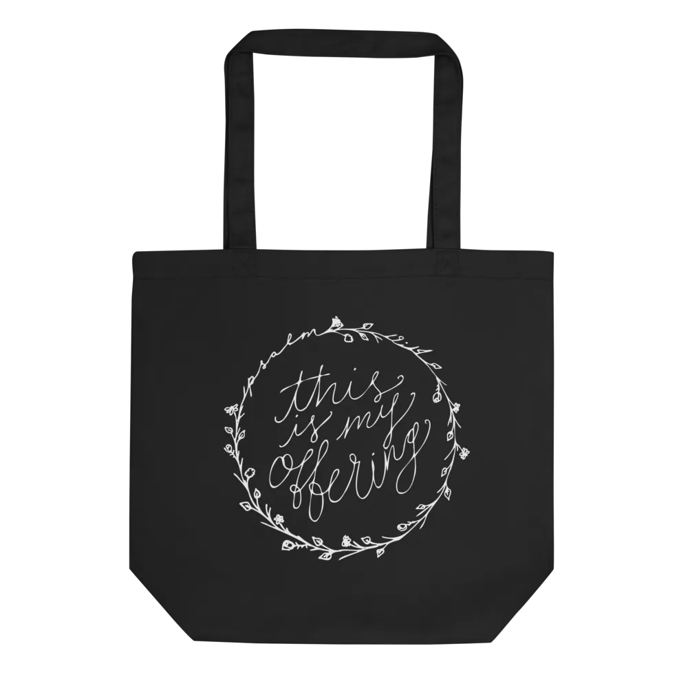 "this is my offering" Black Tote product image (2)