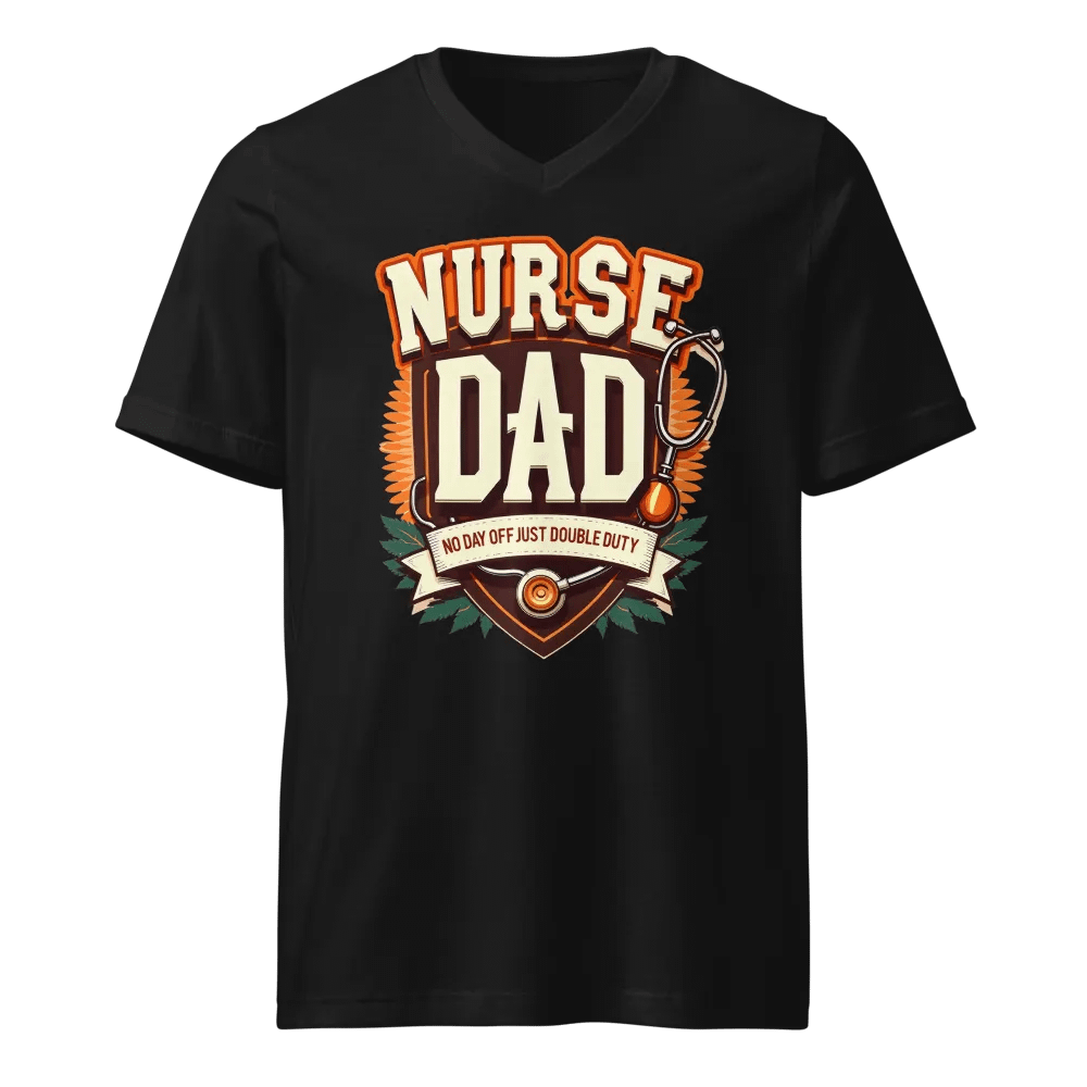 Nurse Dad Double Duty v-neck Tee product image (1)