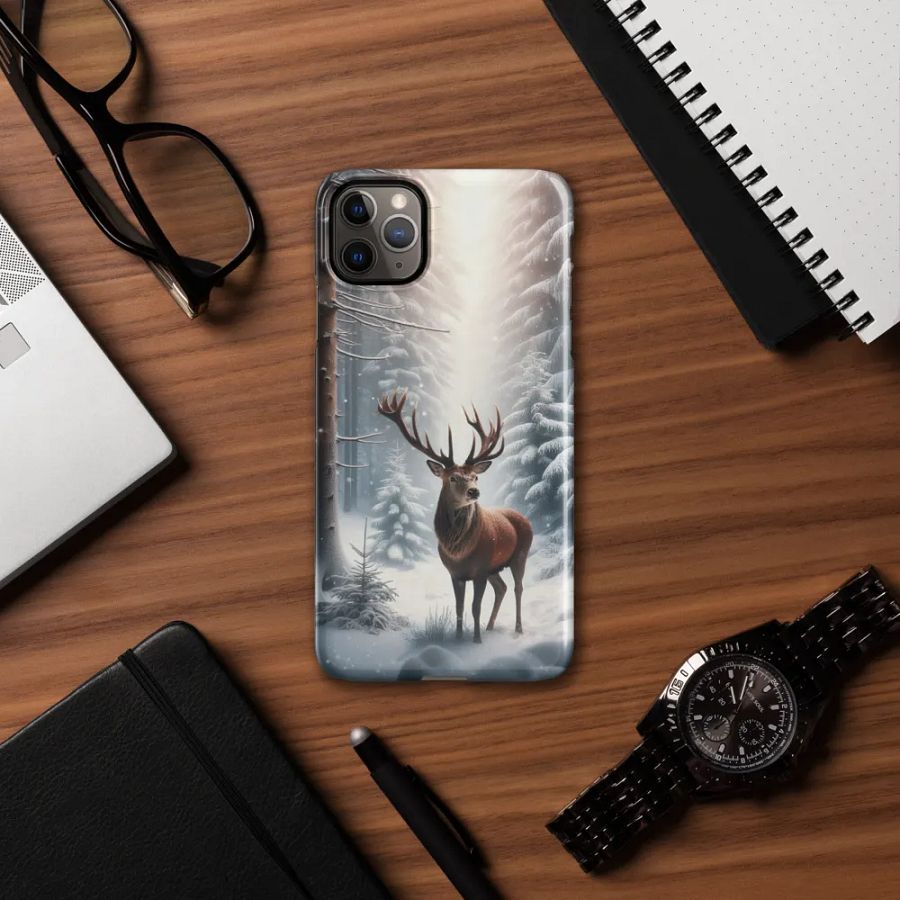 Majestic Deer Snowy Forest iPhone® Snap Case product image (56)