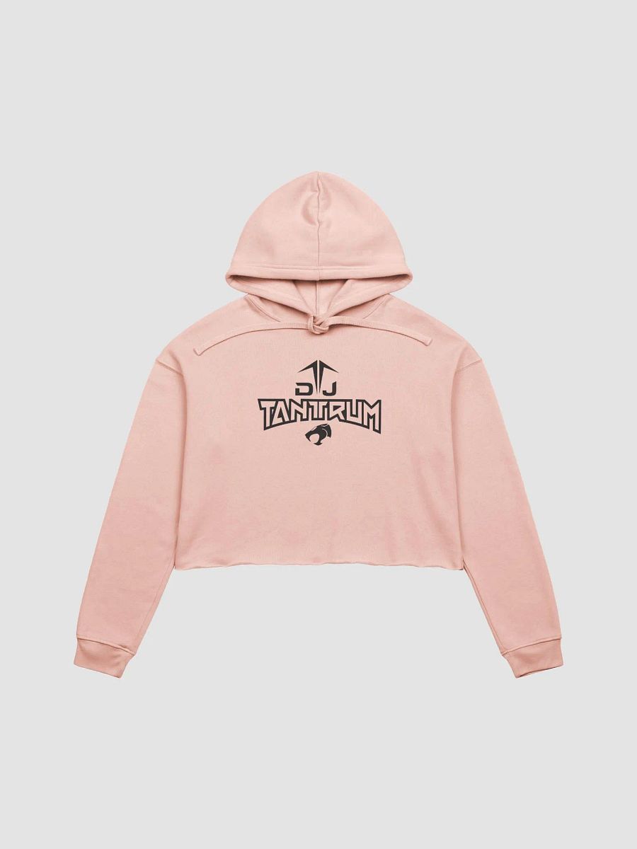 Women's DJ TanTrum Fleece Crop Hoodie (Black Logo) product image (1)