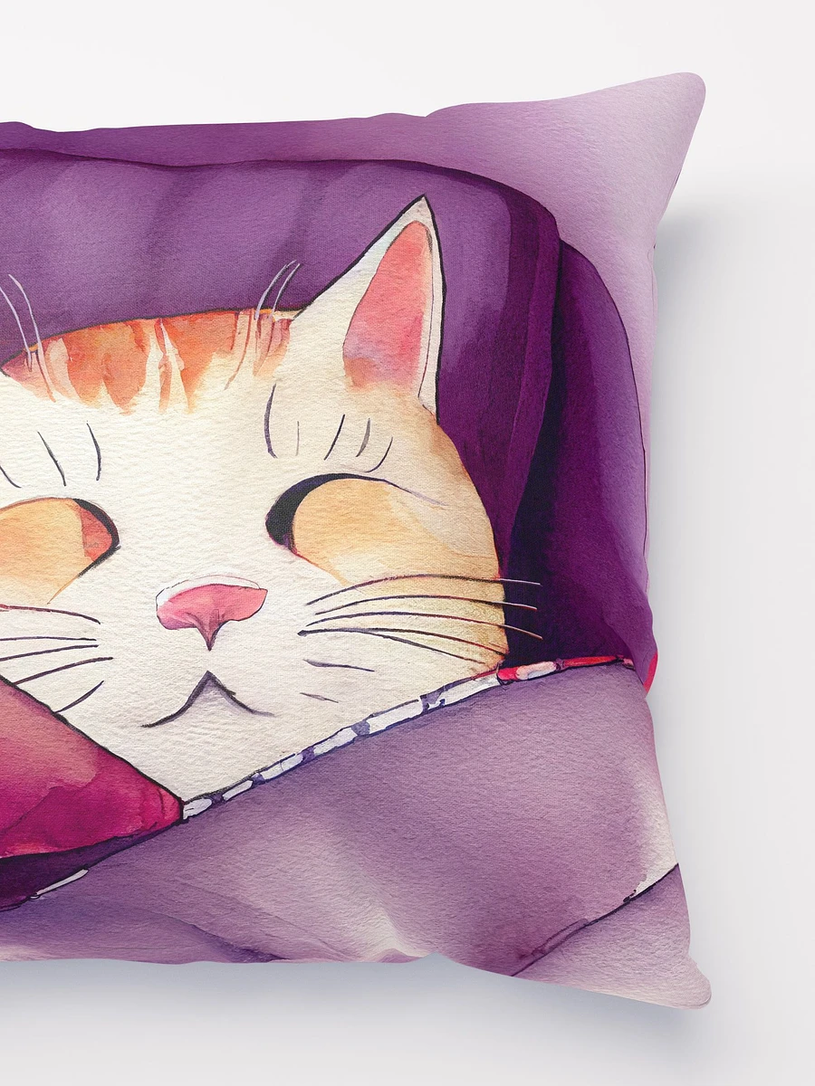 Face of Contentment - Cat Throw Pillow product image (3)