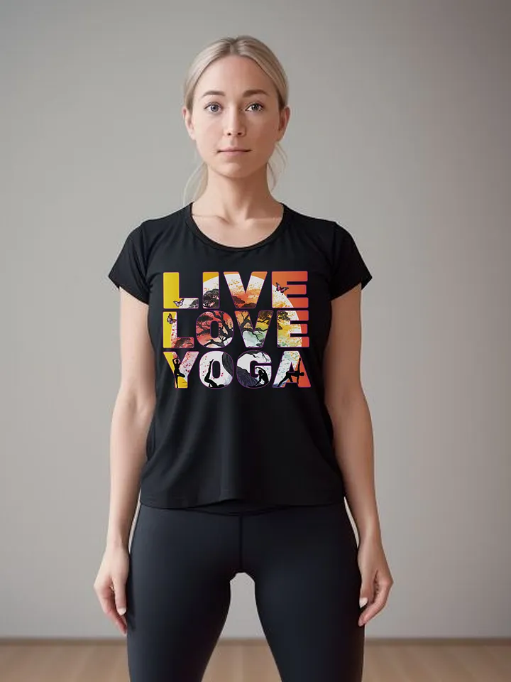 Live Love Yoga Mind Body and Spirit Meditation Practitioner Teacher T-Shirt product image (2)