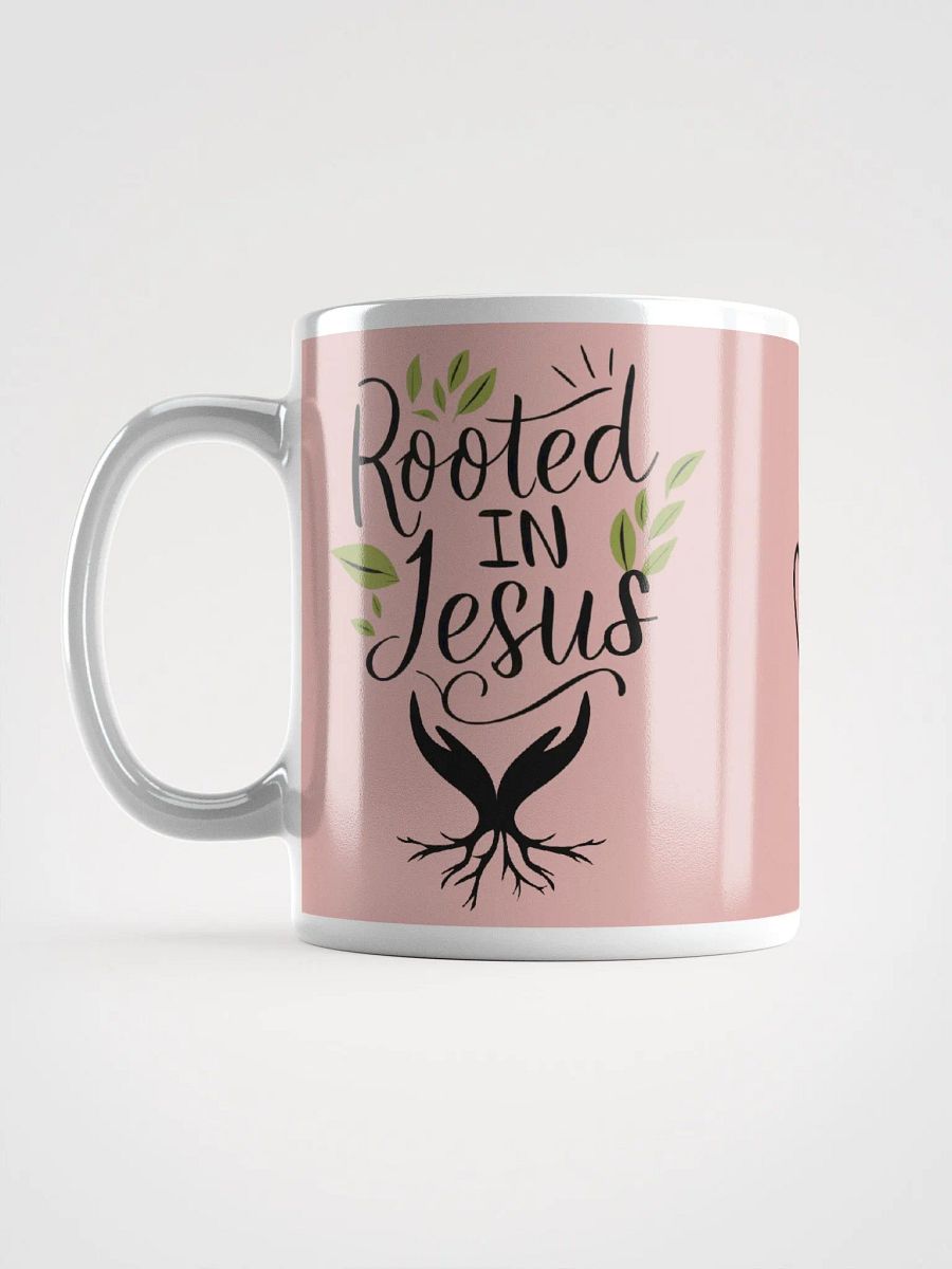 Rooted In Jesus (Pink) Inspirational Ceramic Mug product image (6)