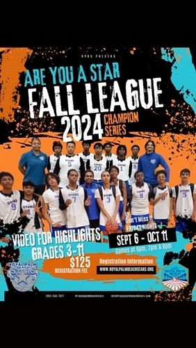 Tryouts this Friday!  7pm-9pm at Royal Palm Beach Recreation Center!
Pre-register online RoyalPalmBeachStars.org