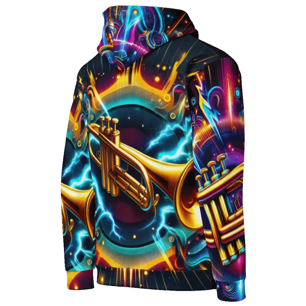 Trumpet Musical Instrument - All-Over Unisex Hoodie #5 product image (9)