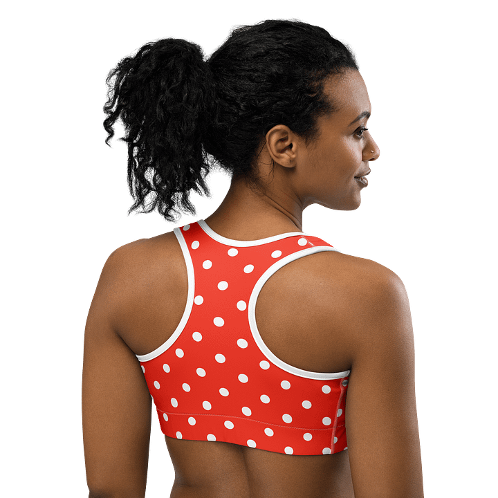 Eye-Catching Magic Dot Pop Sports Bra product image (2)