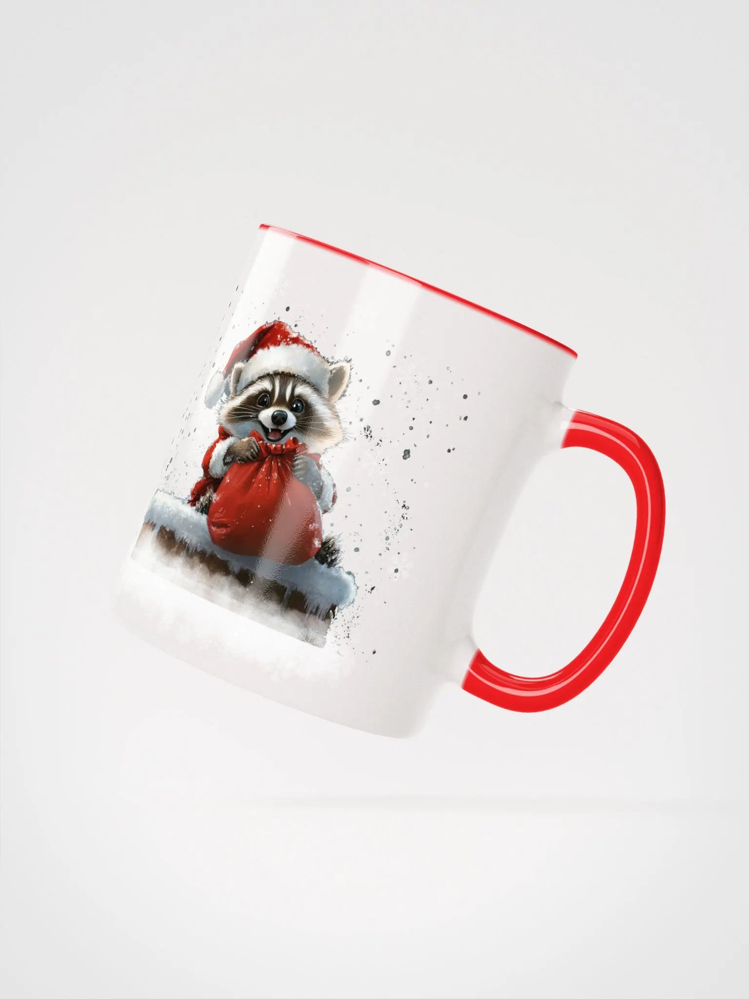 Santa Raccoon Ceramic Mug product image (2)