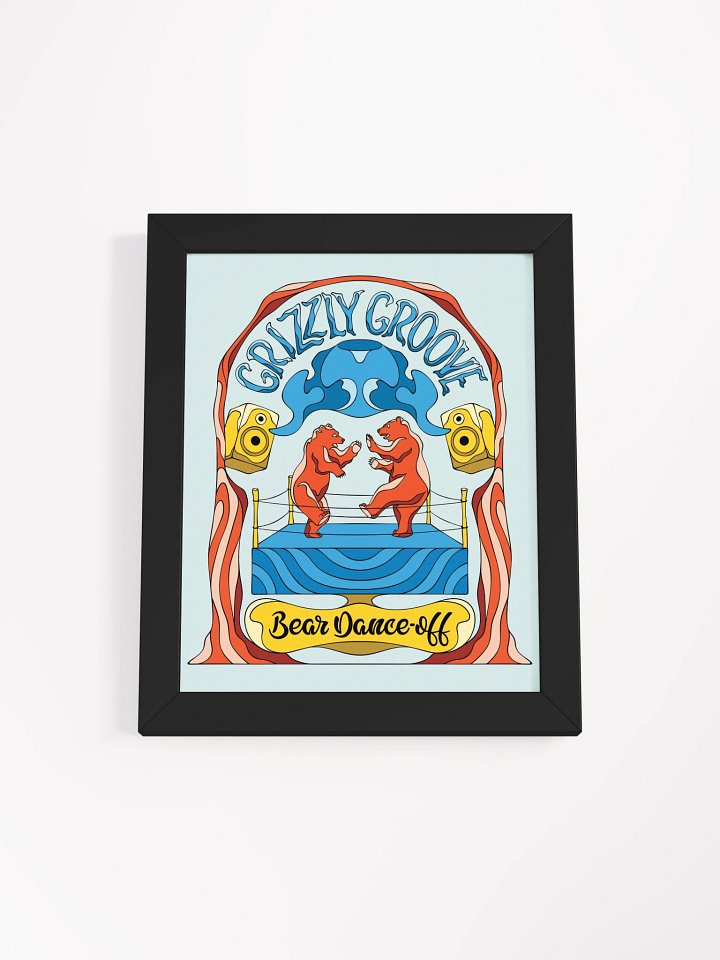 Grizzly Groove - Framed Rectangle Poster product image (1)