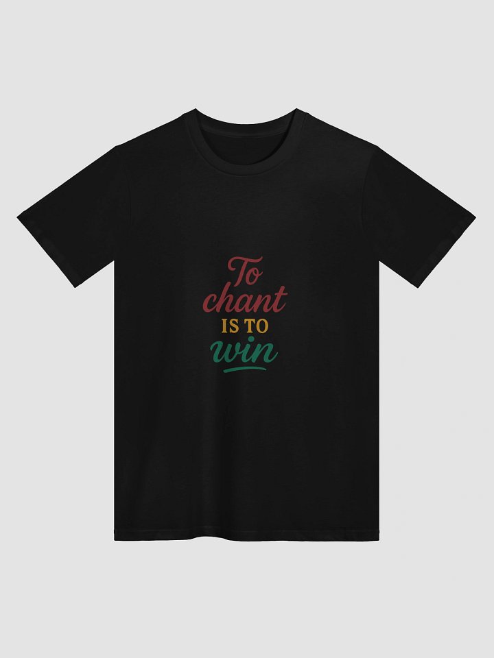 Nam-Myoho-Renge-Kyo Premium Black T-Shirt – For Devotees of Nichiren Buddhism product image (3)