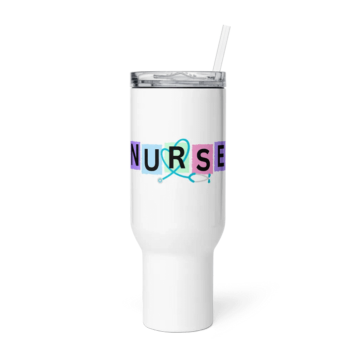 Nurse Travel Mug with Stethoscope Design – 40 oz Stainless Steel, Spill-Proof, Keeps Drinks Hot & Cold product image (1)