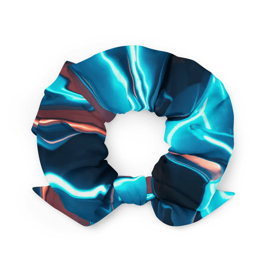 Electric blue and red Abstract Art Scrunchie product image (7)