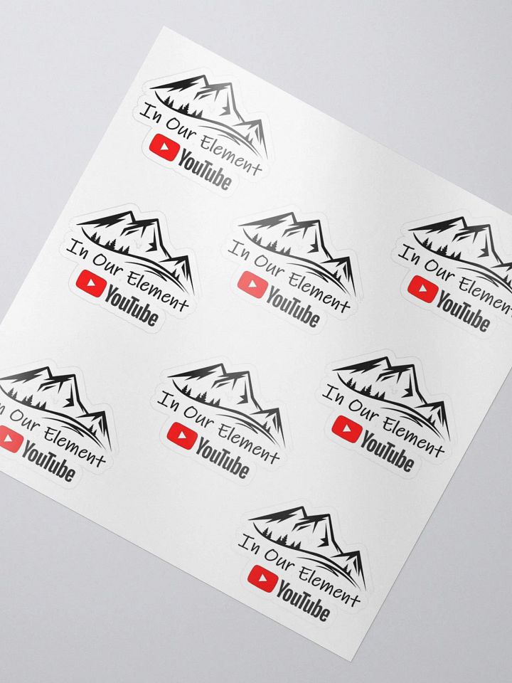 In Our Element / YouTube Decals X 8 (3 sizes to choose from) product image (2)