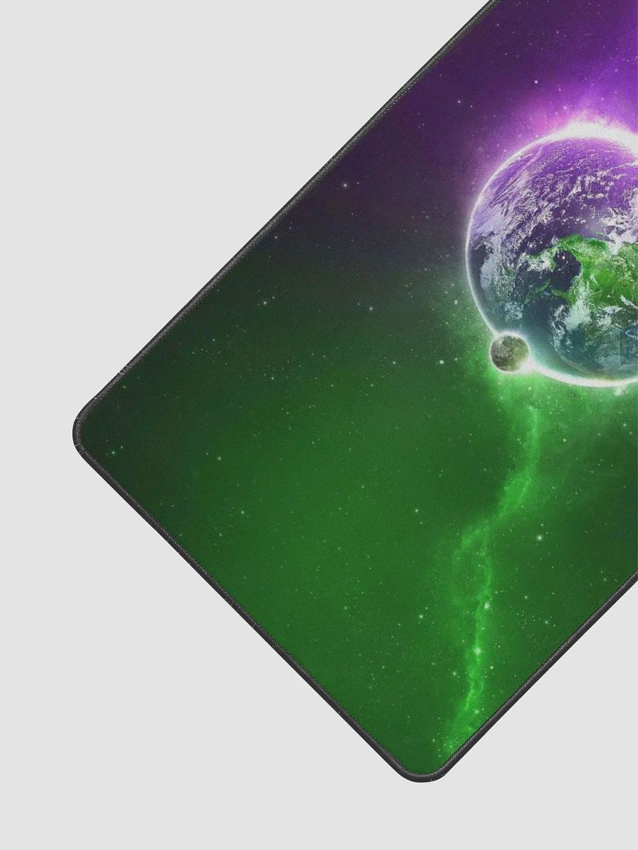 Green&Purple Space Gaming Mouse Pad XXL product image (3)