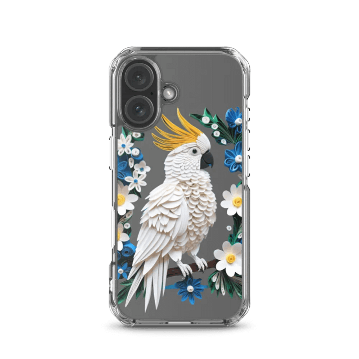Quilled Cockatoo Clear iPhone® Case product image (23)