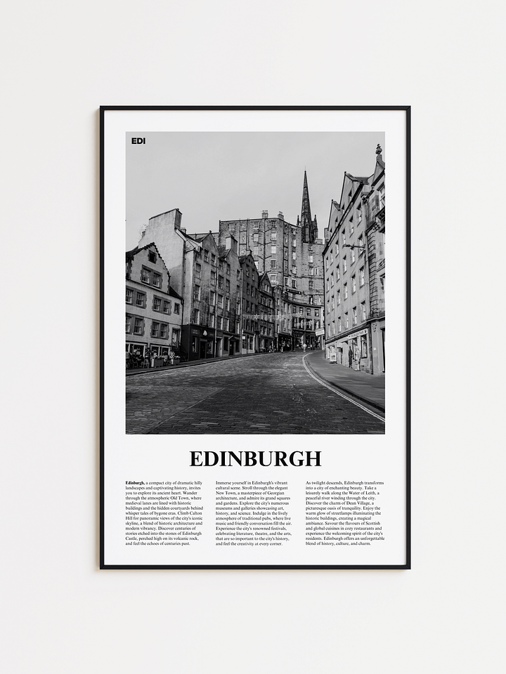 Edinburgh 03 Newspaper Poster product image (1)