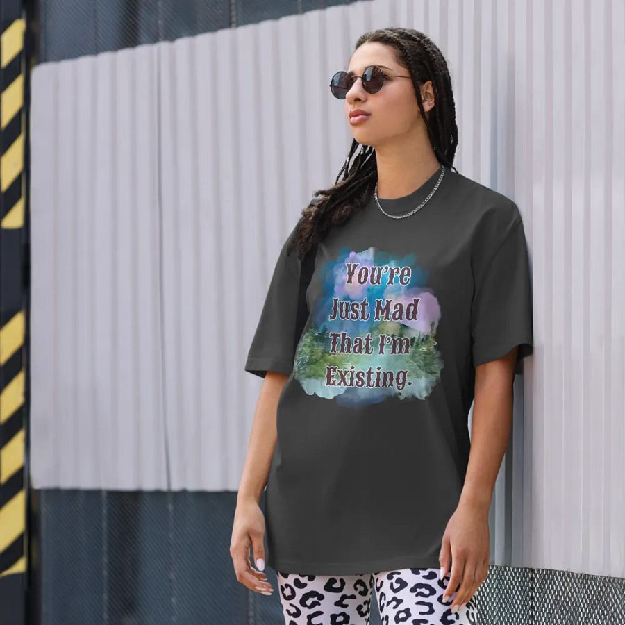 I'm Existing Oversized T-Shirt product image (8)