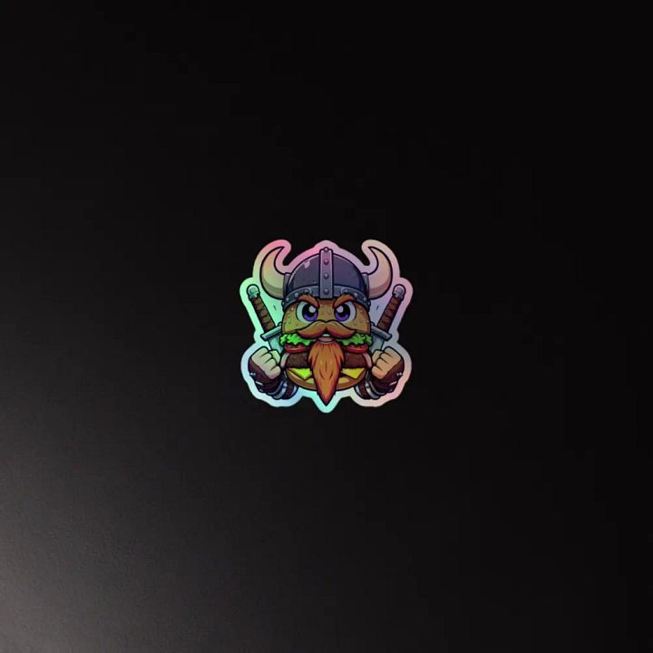 Viking Burger Holographic Sticker Sheet product image (4)