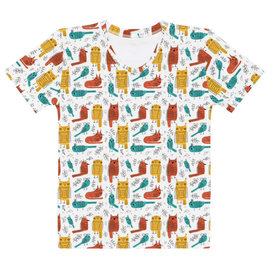 Vibrant Owl Delight: Perfect T-Shirt for Owl Lovers product image (10)
