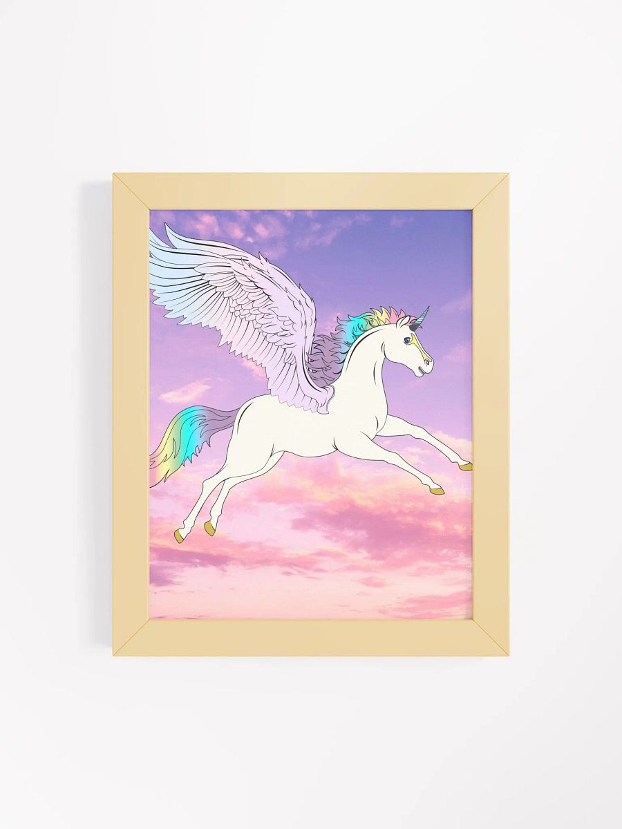 Celestial Alicorn Flight Framed Poster product image (28)