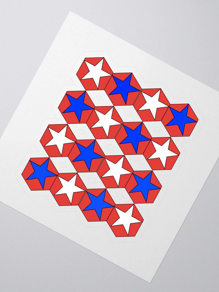 Stars Within Hexagons - Geometrical Design Sticker product image (2)