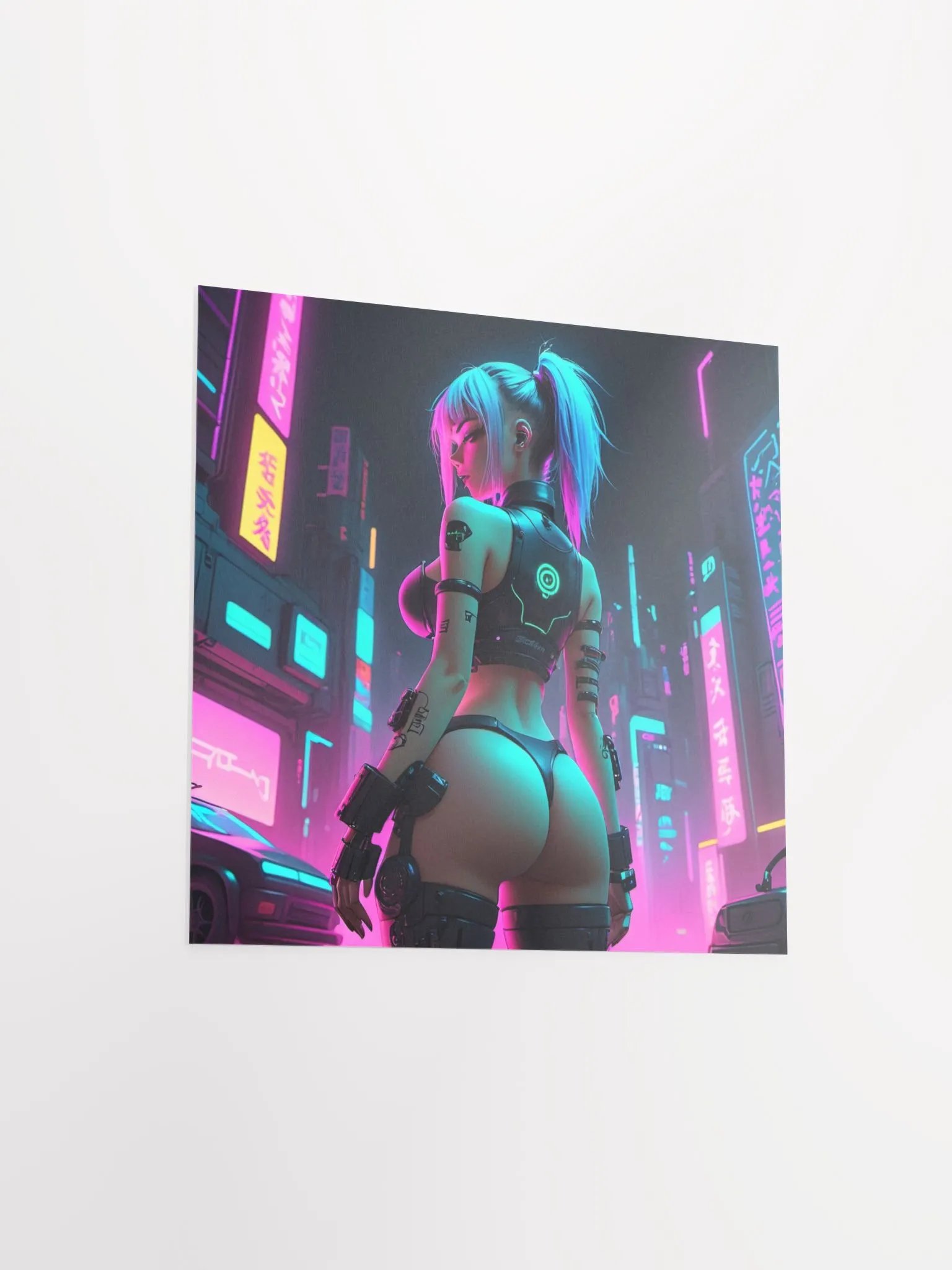 Neon Cyberpunk City Poster product image (13)