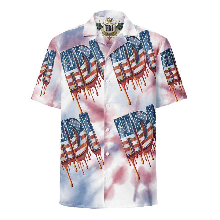 Patriotic HDI Drip Hawaiian Shirt product image (1)