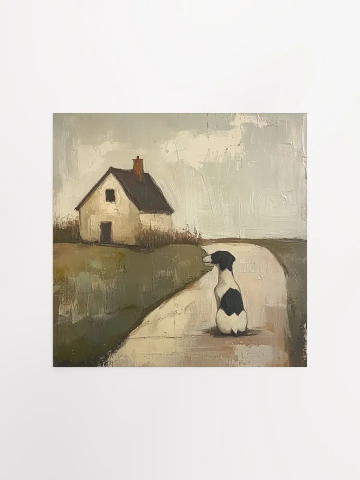 Farmhouse Sky: Dog on Path Home Art Print product image (1)