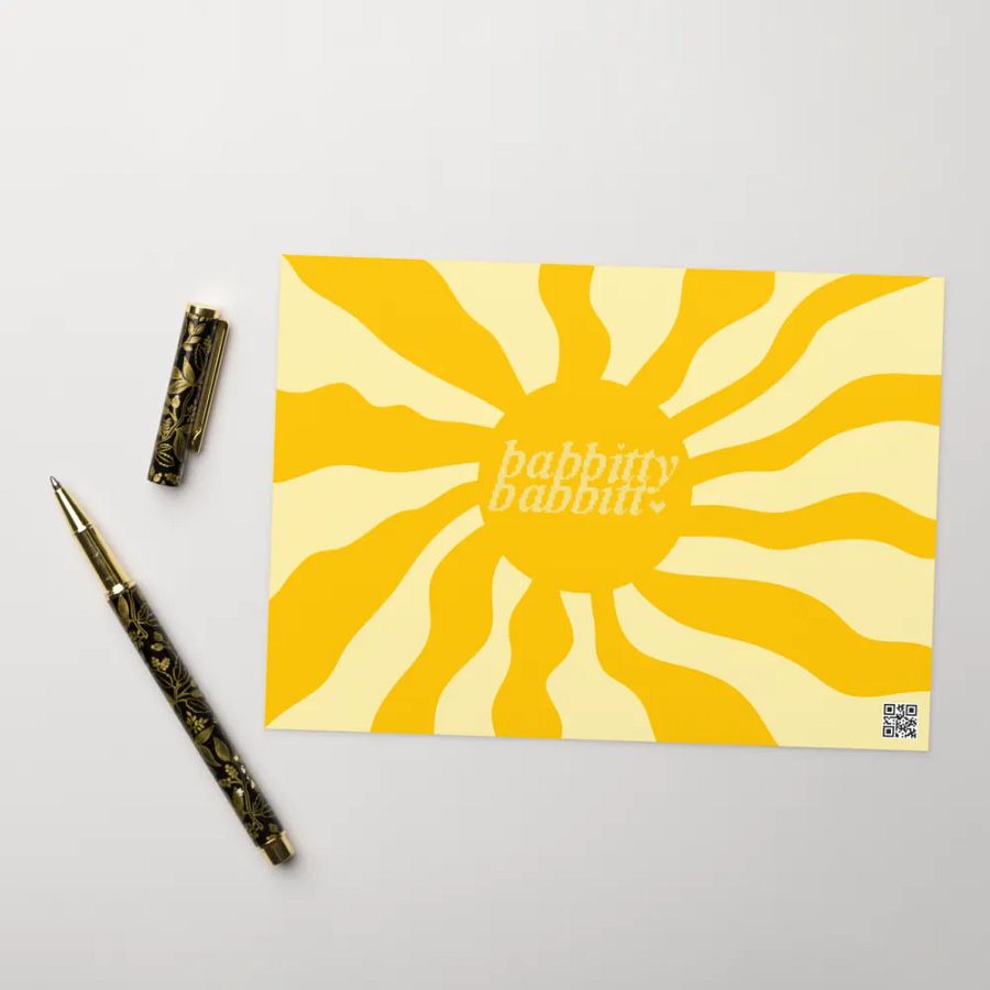 Special Mum sunburst retro landscape greetings card product image (6)