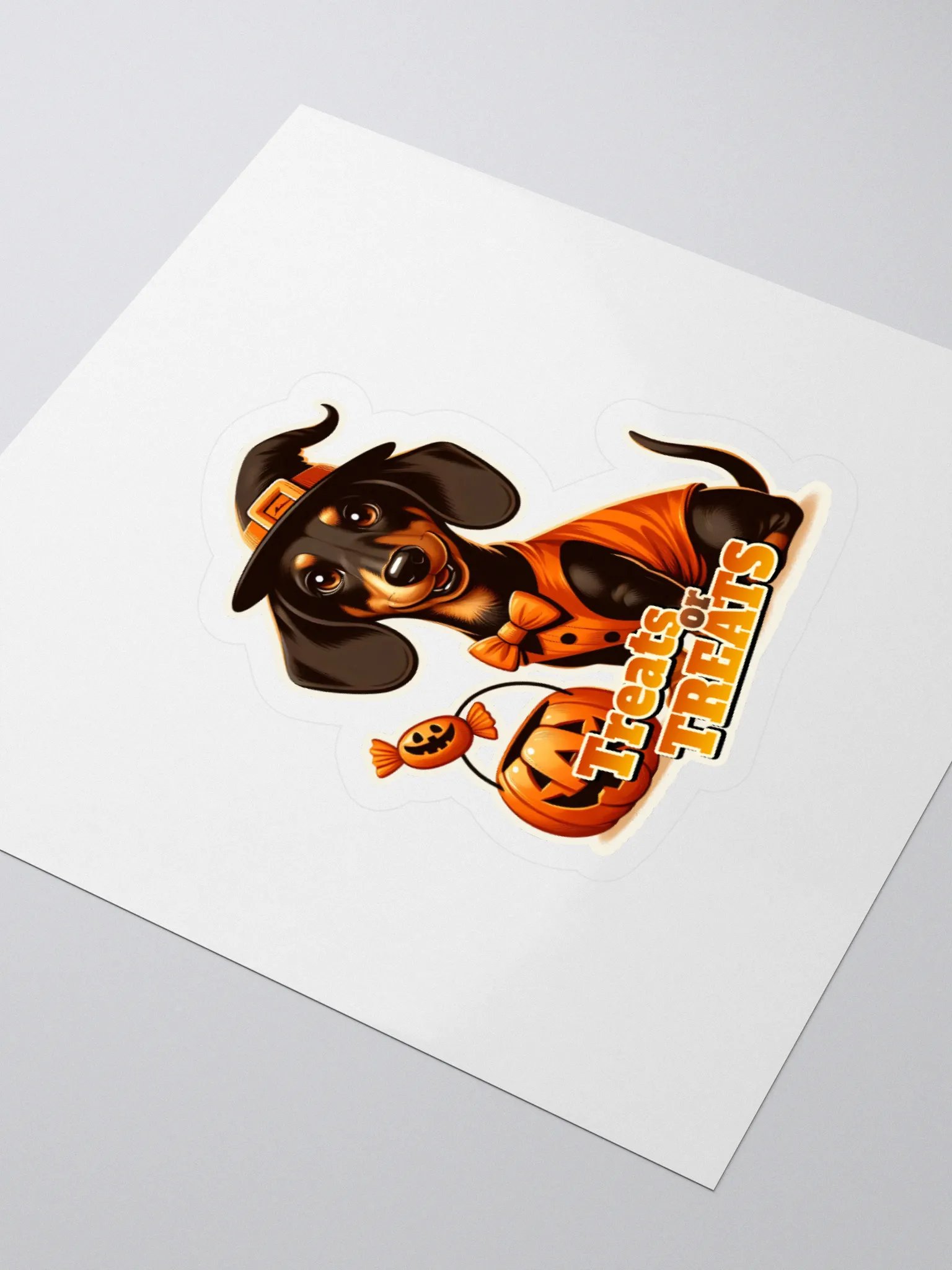 Dachshund Treat Halloween - Sticker product image (3)