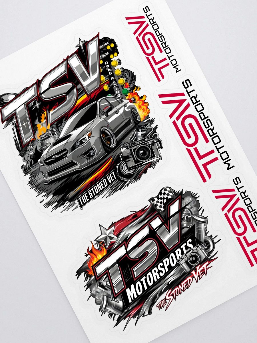 TSV Motorsports Sticker Sheet product image (1)