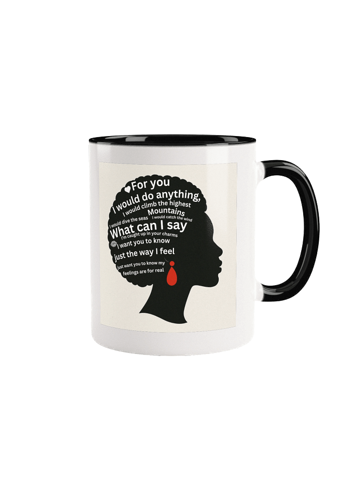 Afro Ceramic Mug- Come Over lyrics product image (1)